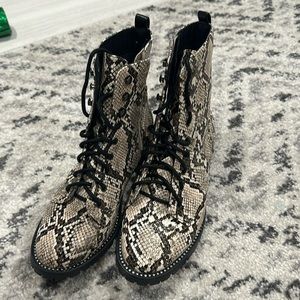 Snakeskin boots